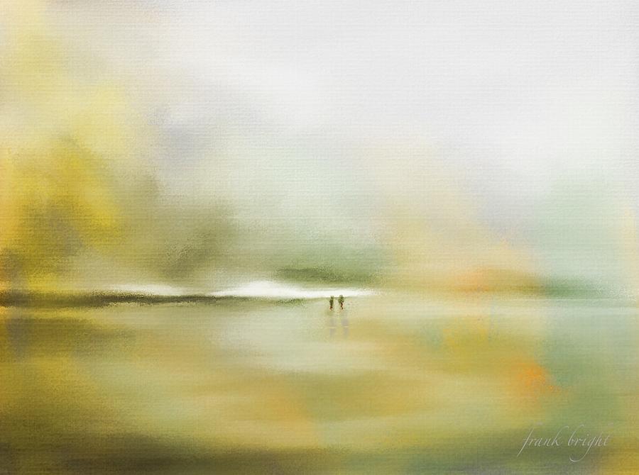 Abstract Landscape Digital Art - Beach Abstract 3 by Frank Bright