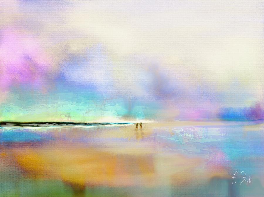 Beach Abstract 4 Digital Art by Frank Bright