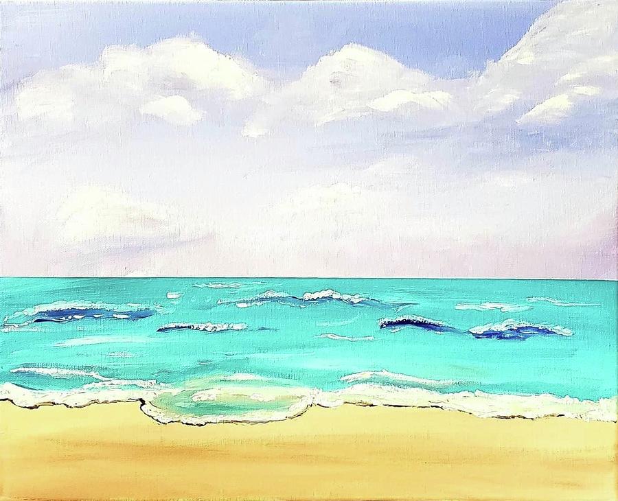 Beach Painting by Amy Kuenzie