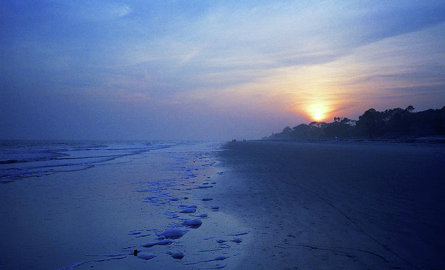 Hilton Head - Beach and Sunset 1990 #2 Photograph by Frank Romeo