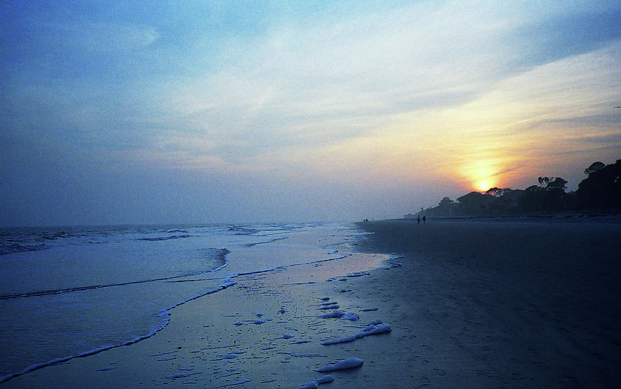 Hilton Head - Beach and Sunset 1990 #1 Photograph by Frank Romeo