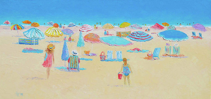 Impressionism Painting - Beach Art - Every Summer has a story by Jan Matson