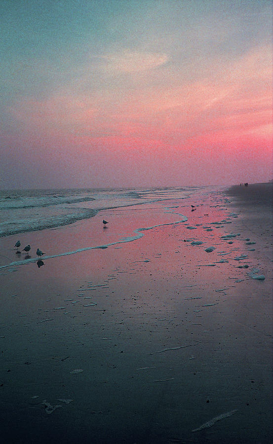 Hilton Head - Pink Island Sunset 1990 Photograph by Frank Romeo