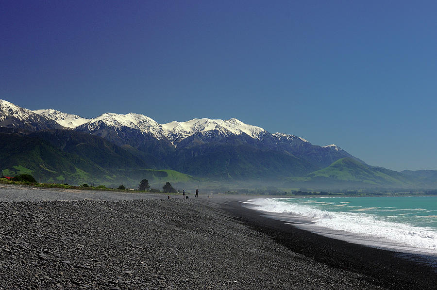 Beach at Kaikoura Photograph by Doug Wittrock