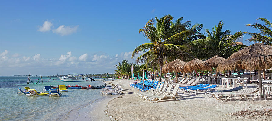 Beach at Mahahual along the Costa Maya, Yucatan, Mexico Photograph by Arterra Picture Library