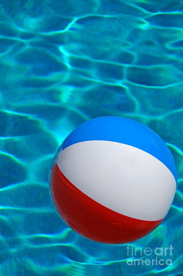 beach ball in pool