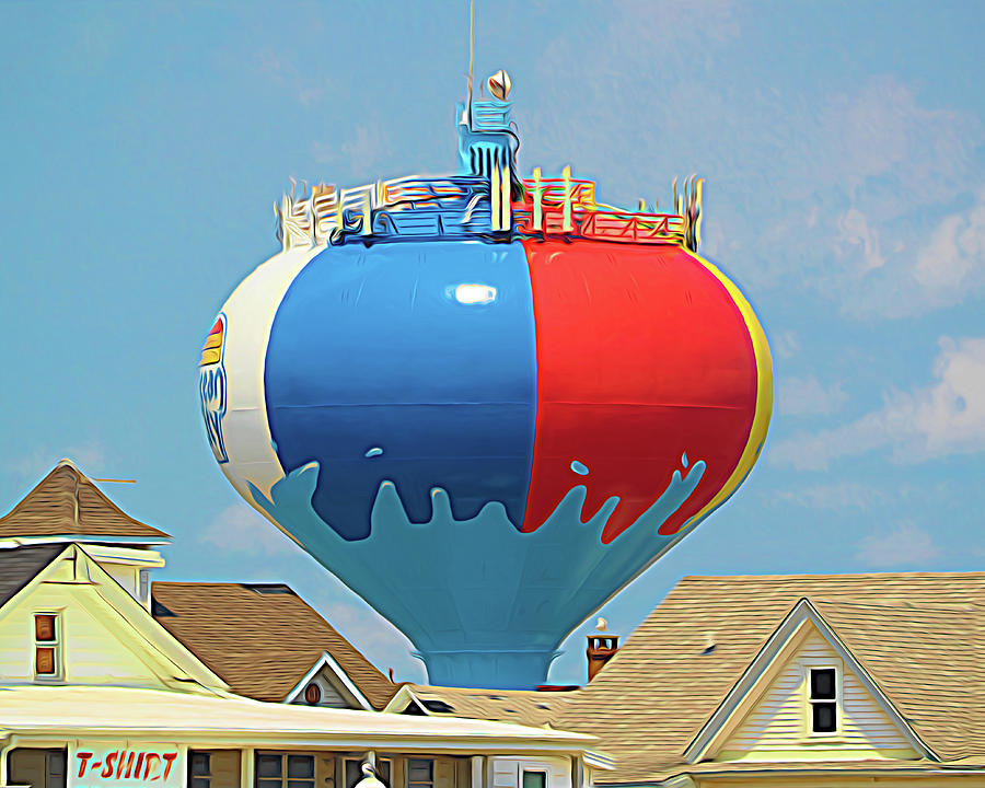 Beach Ball in the Sky Photograph by Bill Swartwout