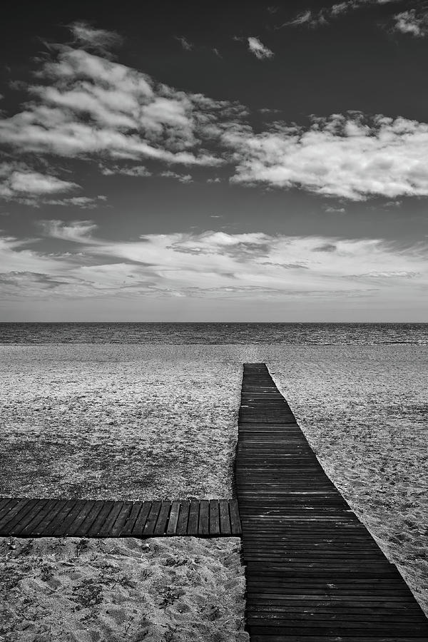 Beach, Boardwalk And The Sea Photograph by Artur Bogacki
