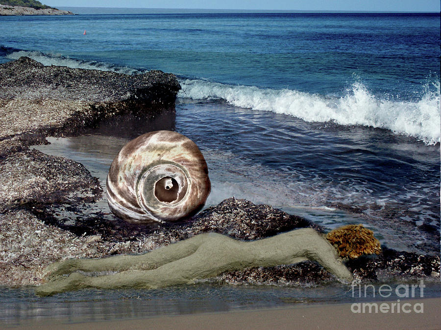 Beach Body Sand Menorca Digital Art by Dee Flouton
