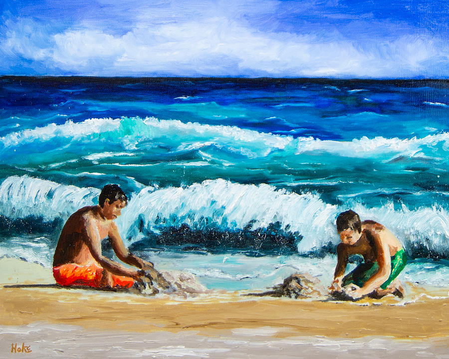 Beach Boys Painting by Scott Hoke