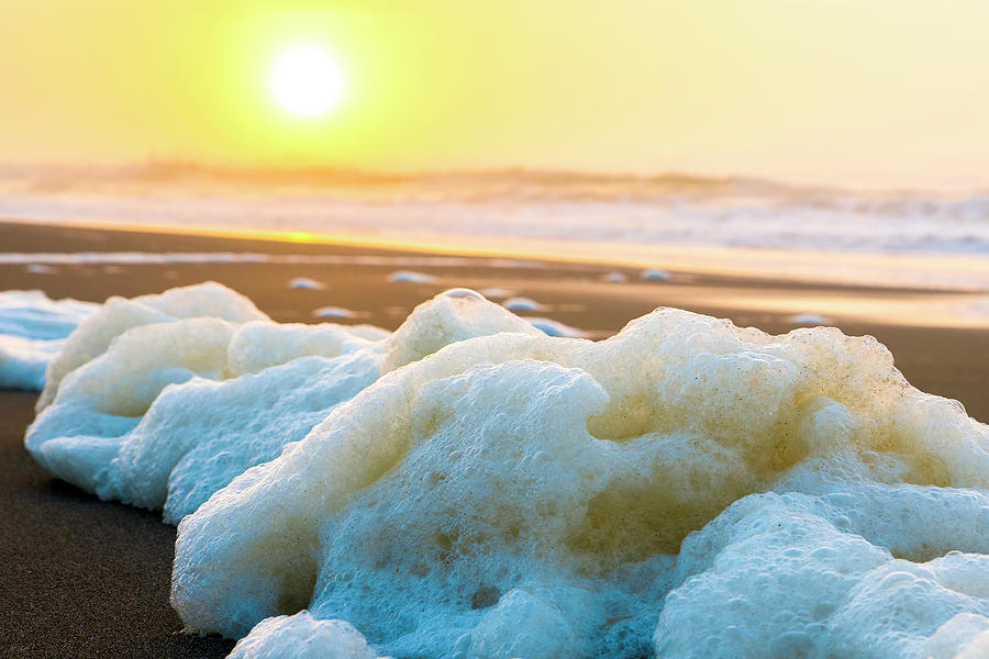 Beach Bubble Sunset Photograph by Michael Scott