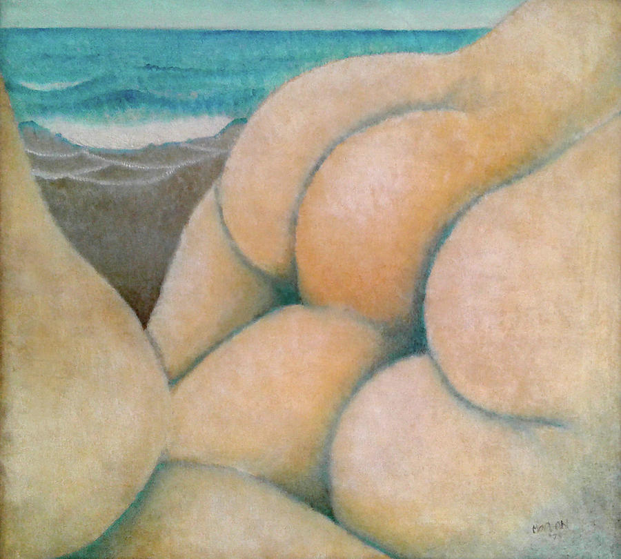 Beach Bums Painting by Tom Morgan
