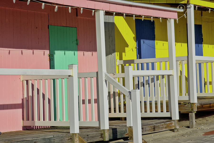 Beach Cabana Colors Photograph