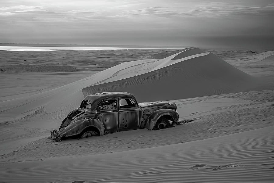 Beach Car Abandoned Photograph by Bill Posner