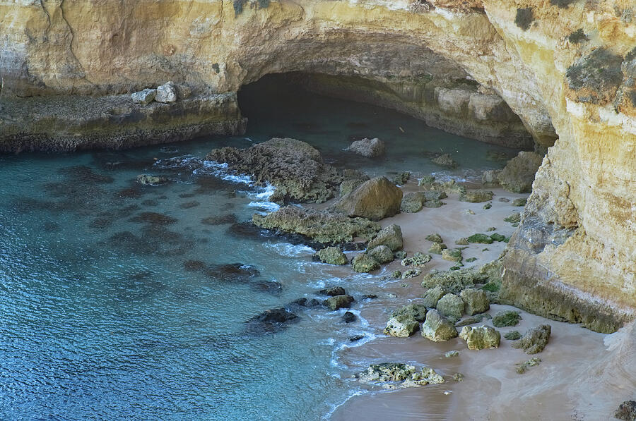 Beach Cave from the Cliffs in Malhada do Baraco Photograph by Angelo DeVal