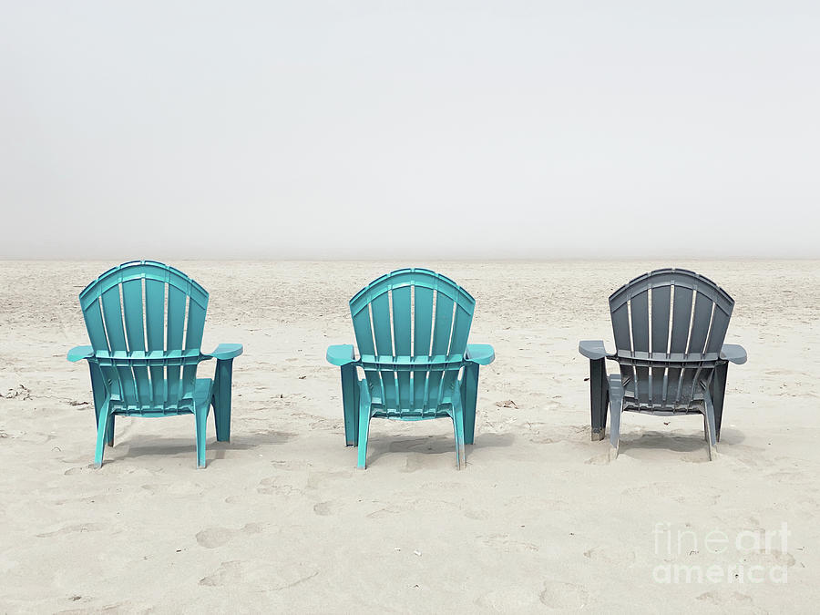 Beach Chairs Photograph by Zaira Dzhaubaeva