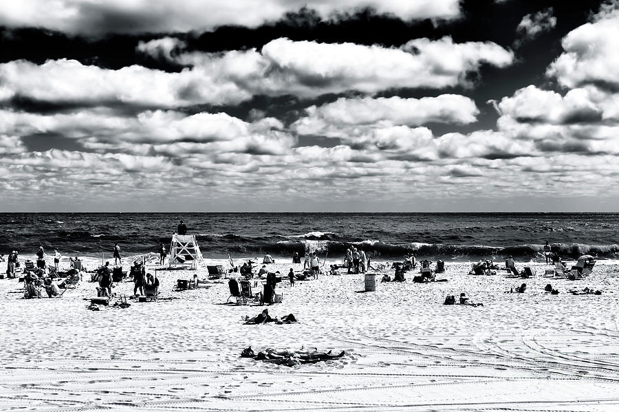 Beach Clouds at Seaside Heights in New Jersey Photograph by John Rizzuto