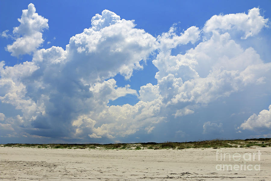 Beach Clouds Photograph by Mary Haber