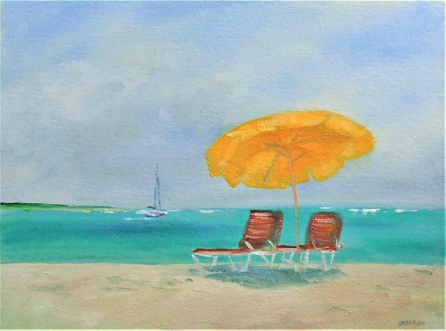 St Martin Painting - Beach Days by Annemiek Haralson