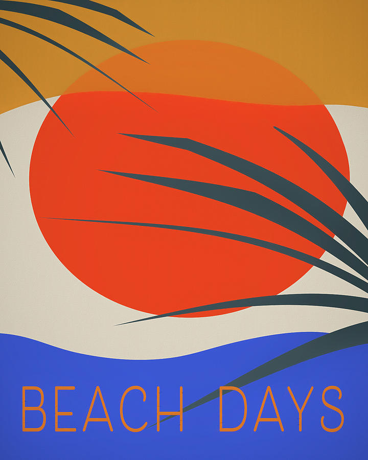 Summer Digital Art - Beach Days by Dan Sproul
