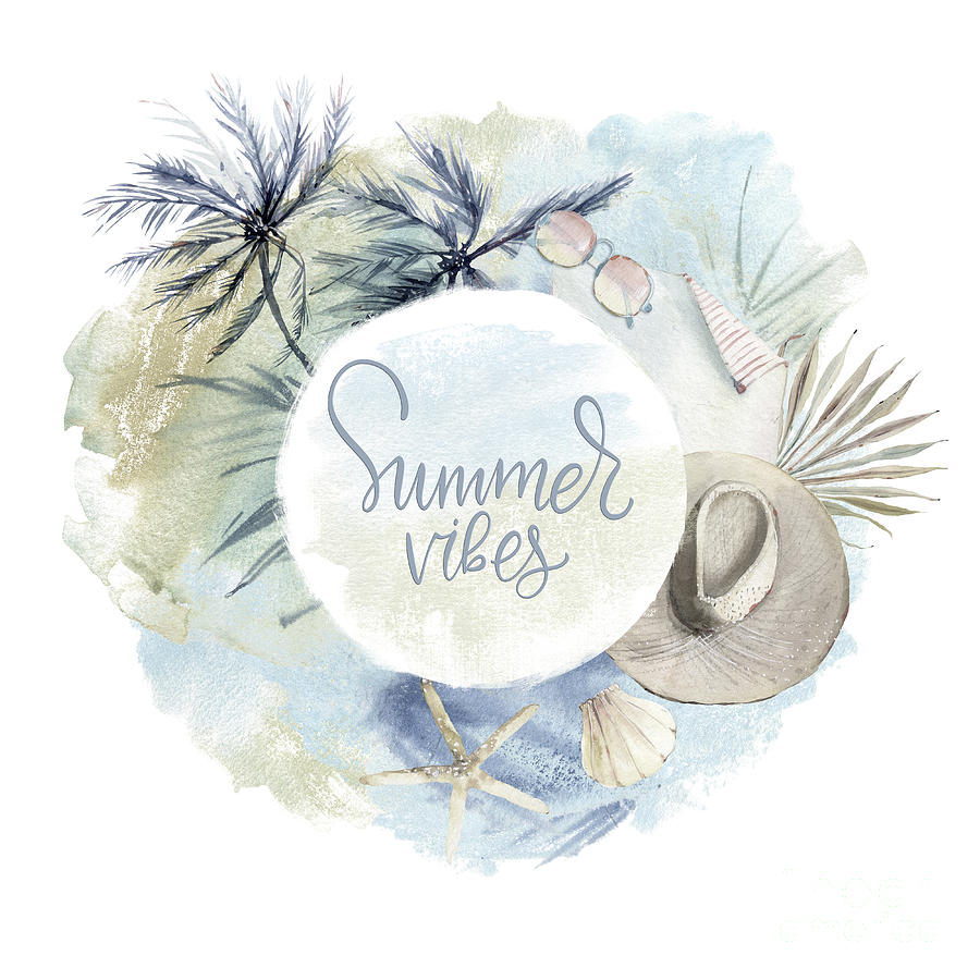 Summer Mixed Media - Beach Days - Summer Vibes by Amanda Jane
