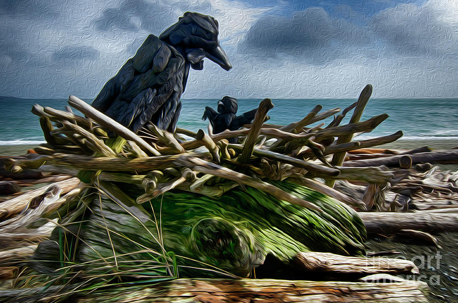 Beach Driftwood Art Photograph by Bob Christopher