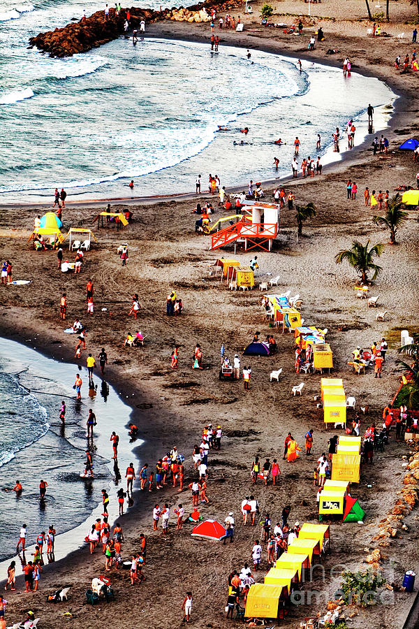 Beach Fun in Cartagena Colombia Photograph by John Rizzuto