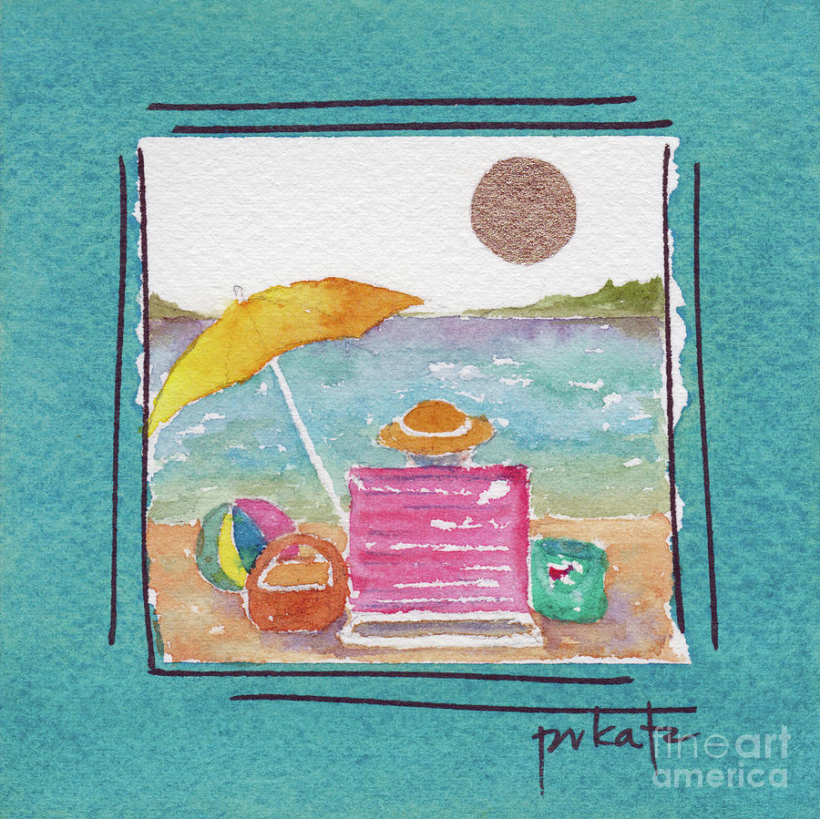 Beach Getaway Painting by Pat Katz
