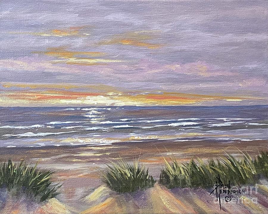 Beach Glow I Painting
