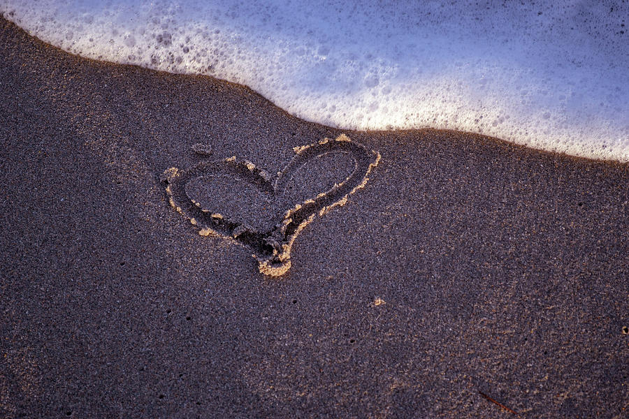 Beach Heart Photograph by Laura Fasulo