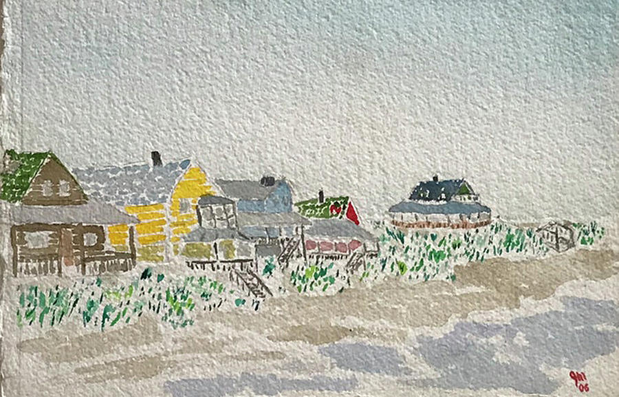 Beach Homes Painting by John Macarthur