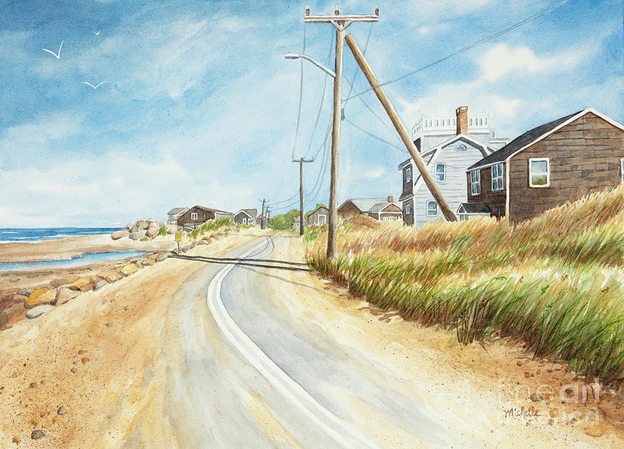 Beach Houses Mayflower Beach Painting by Michelle Constantine