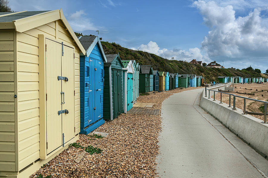 Beach Huts at Hill Head Photograph by Dave Williams