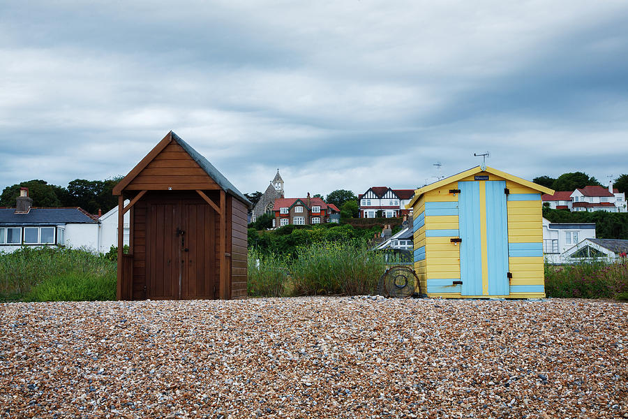 Beach huts at Kingsdown Photograph by Ian Middleton