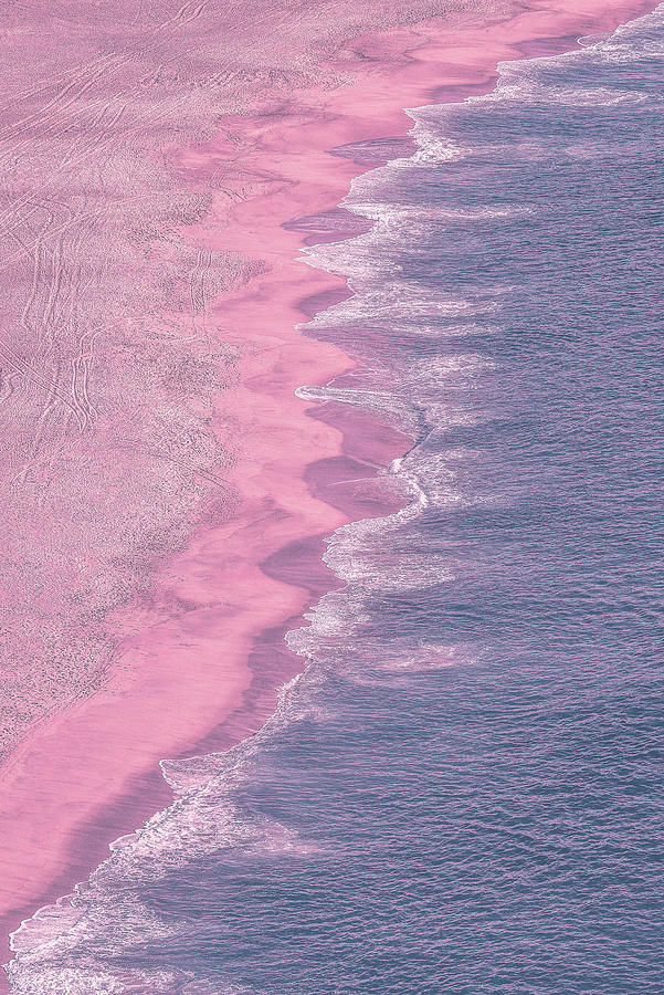 Beach in Pink dark Photograph by Thomas Ozga - Fine Art America