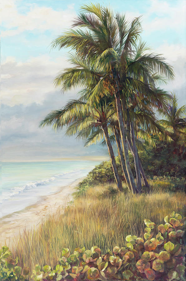 Beach Painting - Beach Invitation by Laurie Snow Hein
