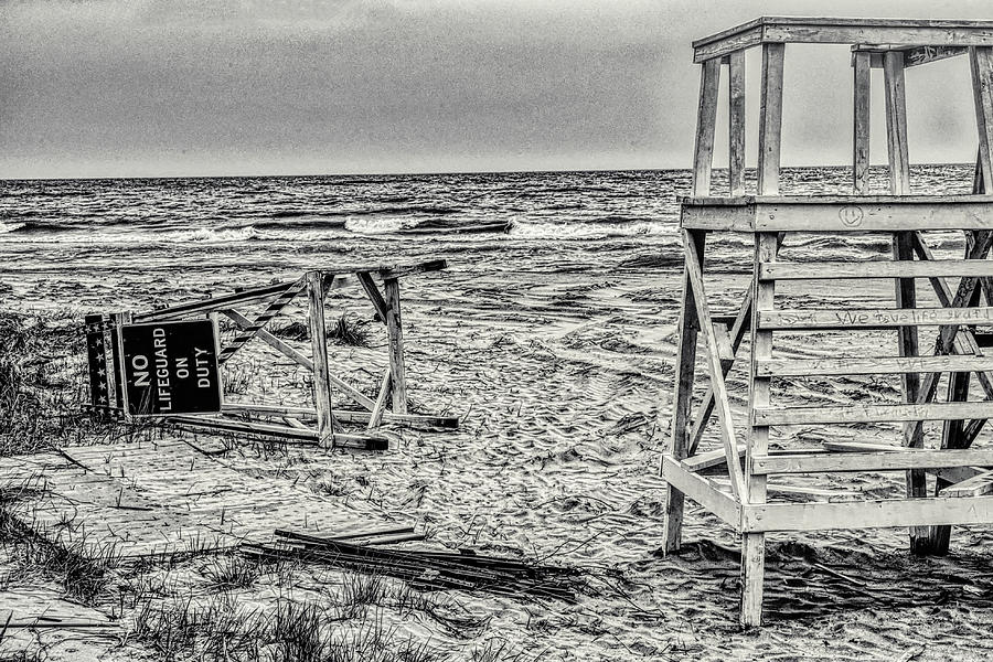 Beach is Closed Photograph by Jim Signorelli
