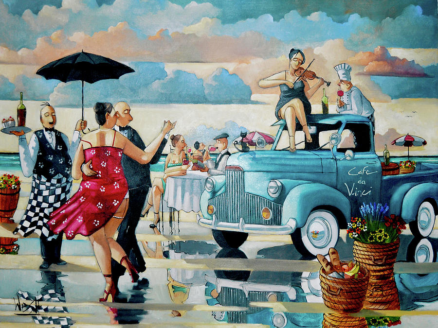 Beach Lambada I Painting by Ronald West - Fine Art America