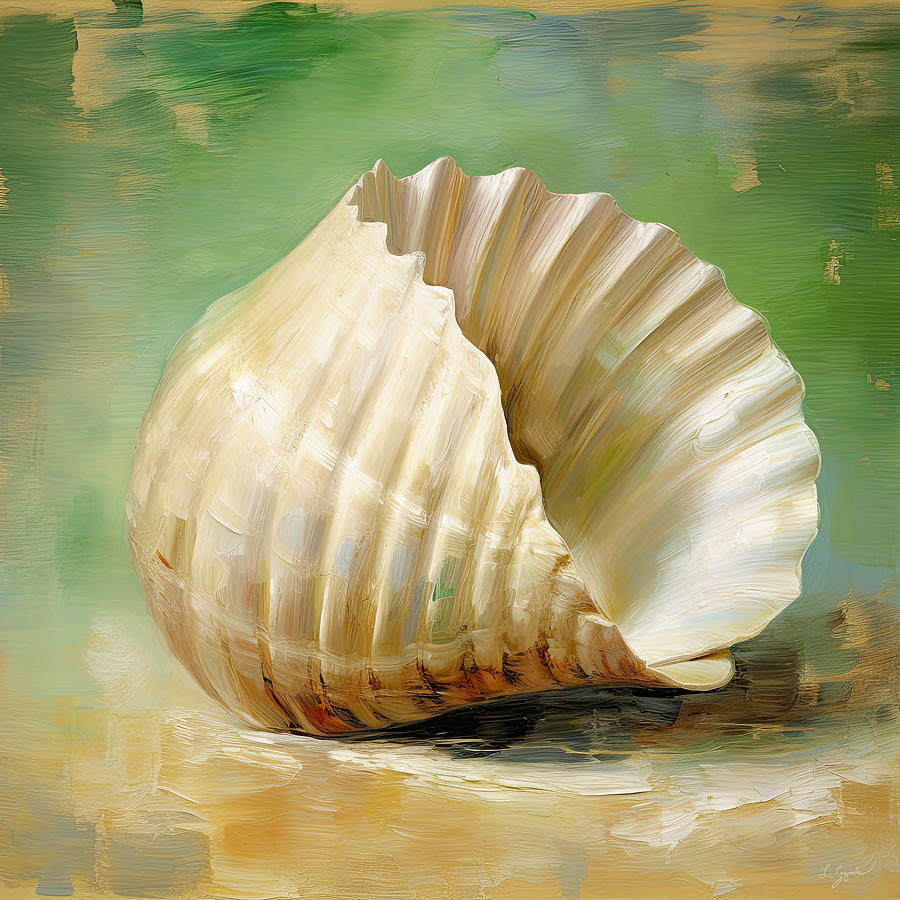 Shell Digital Art - Beach Memoirs - Seashell Painting by Lourry Legarde