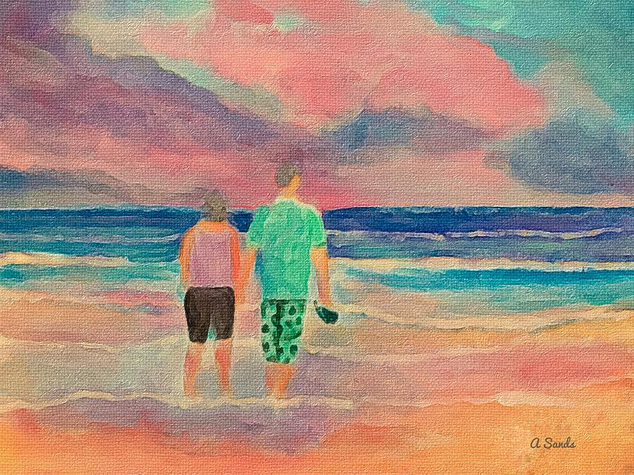 Beach Memories Painting by Anne Sands