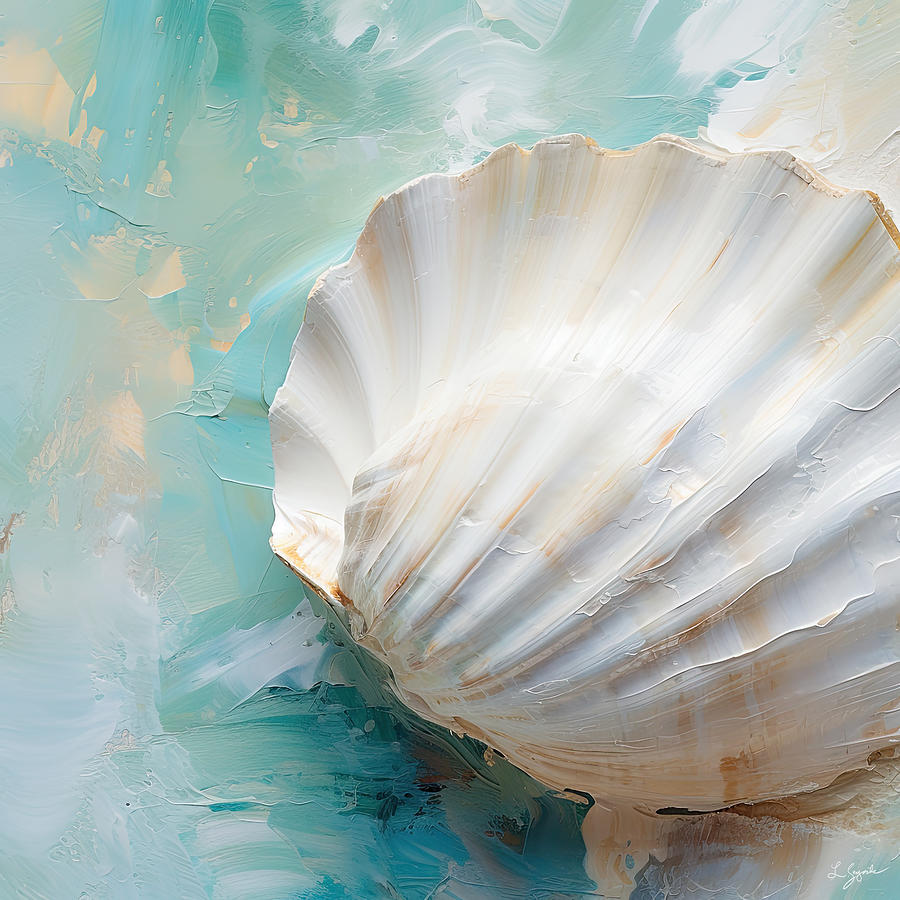 Seashell Painting - Beach Memories Art - Coastline Artwork by Lourry Legarde