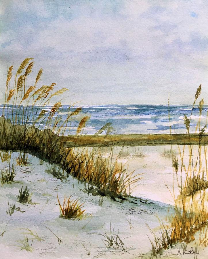 Beach Painting by Nicole Curreri