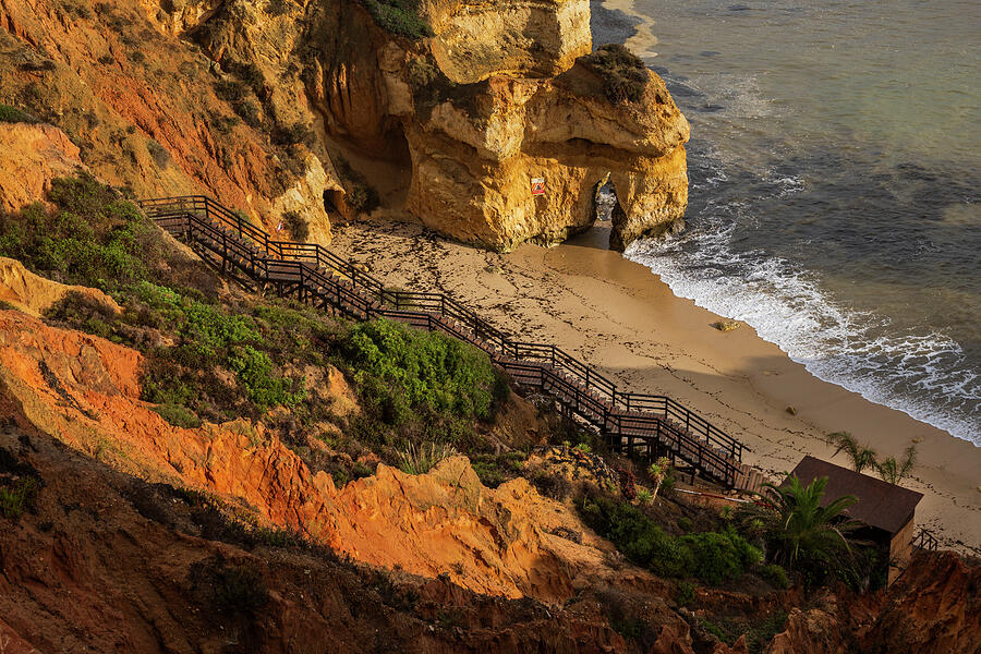 Nature Photograph - Beach On Algarve Coast In Portugal by Artur Bogacki