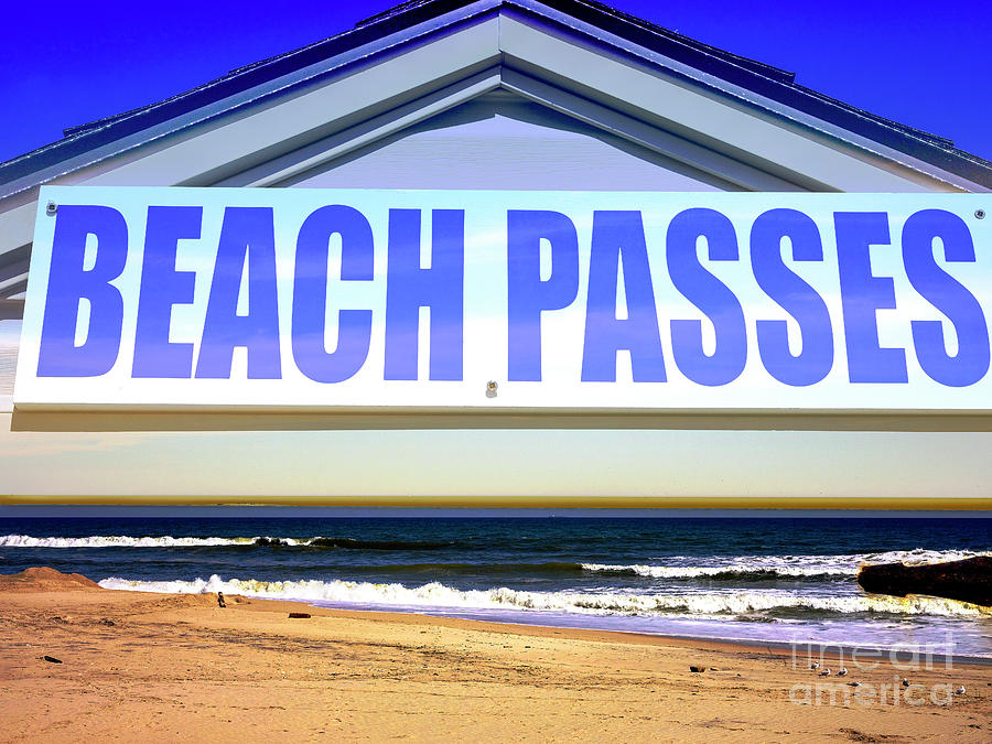 Beach Passes Double Exposure at Seaside Heights Photograph by John Rizzuto