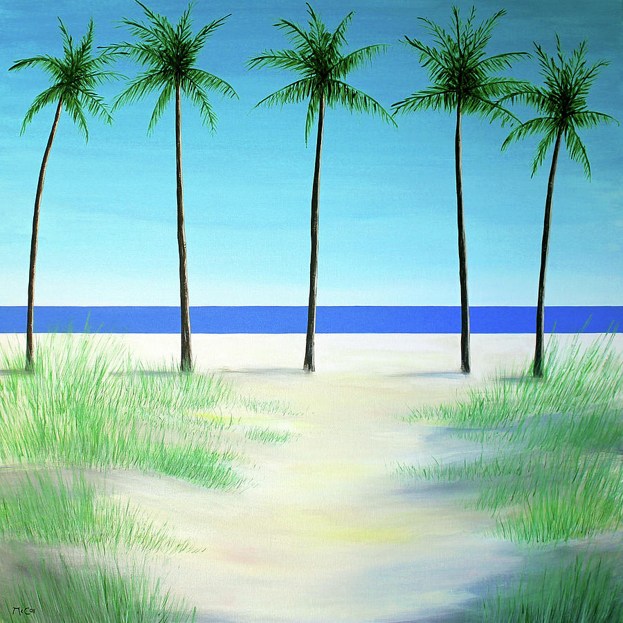 Beach Path 4 Painting by K McCoy