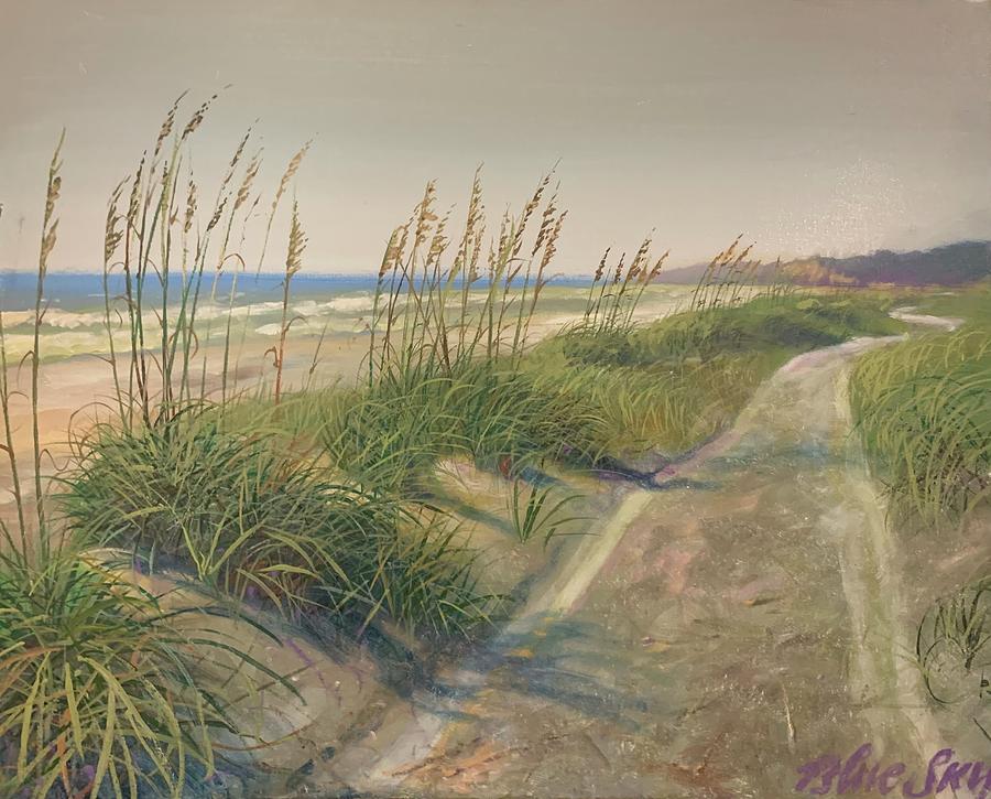 Beach Path Painting by Blue  Sky