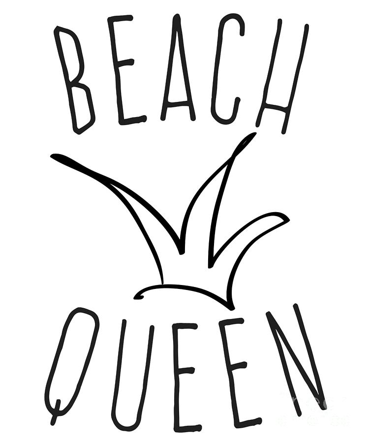 Beach Queen Digital Art by Flippin Sweet Gear