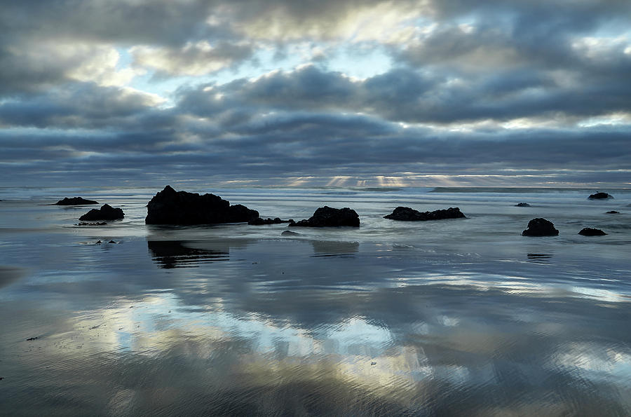 Beach Reflections Photograph by Morgan Wright