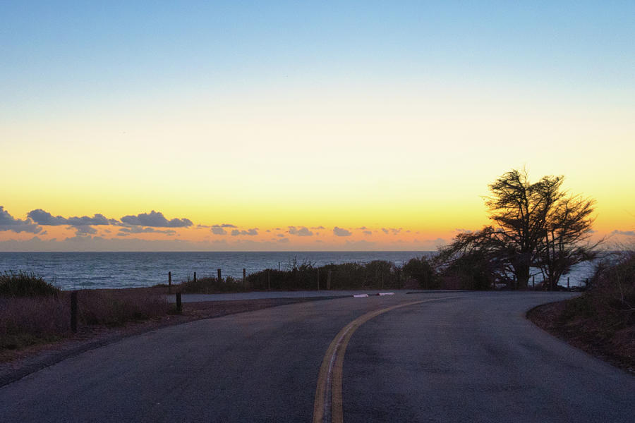 Beach Road After Sunset Photograph by Matthew DeGrushe