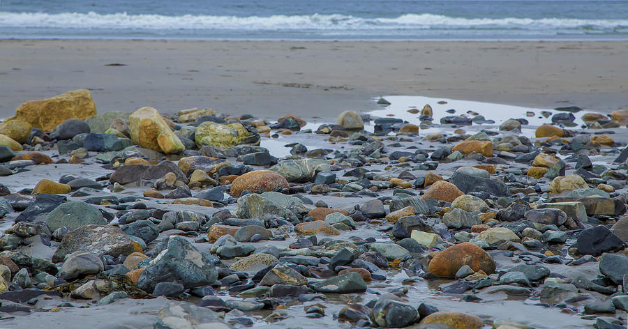 Beach Rocks Photograph by Terri Schaffer - Lifes Color